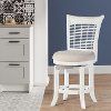 5791-826 White Swivel Counter Height Stool - Bayberry