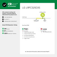 LRFCS25D3S LG 25.2 cu ft French Door Refrigerator - 33 W Fingerprint Resistant Stainless Steel-2