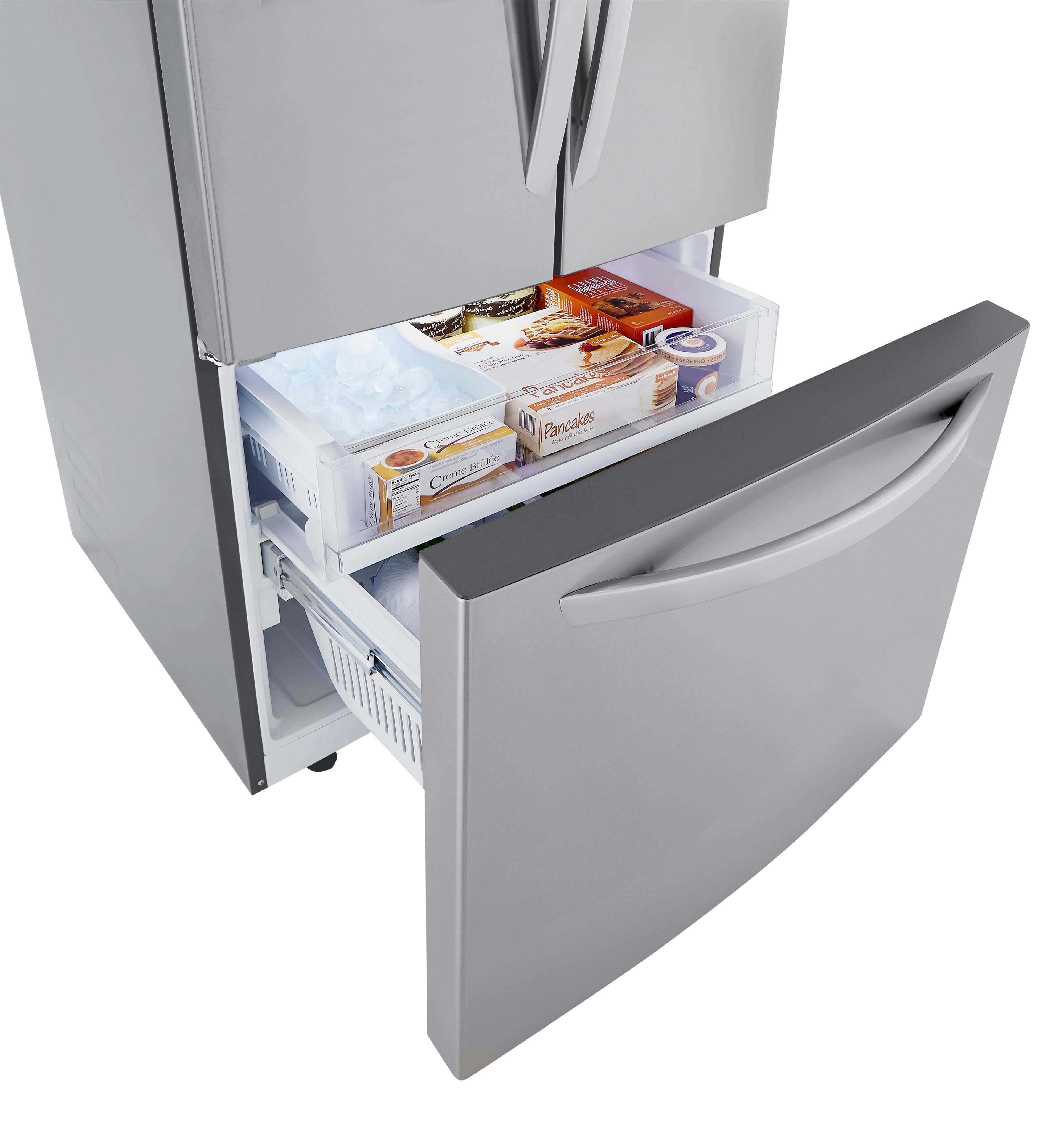 LRFCS25D3S LG 25.2 cu ft French Door Refrigerator - 33 W Fingerprint Resistant Stainless Steel-5