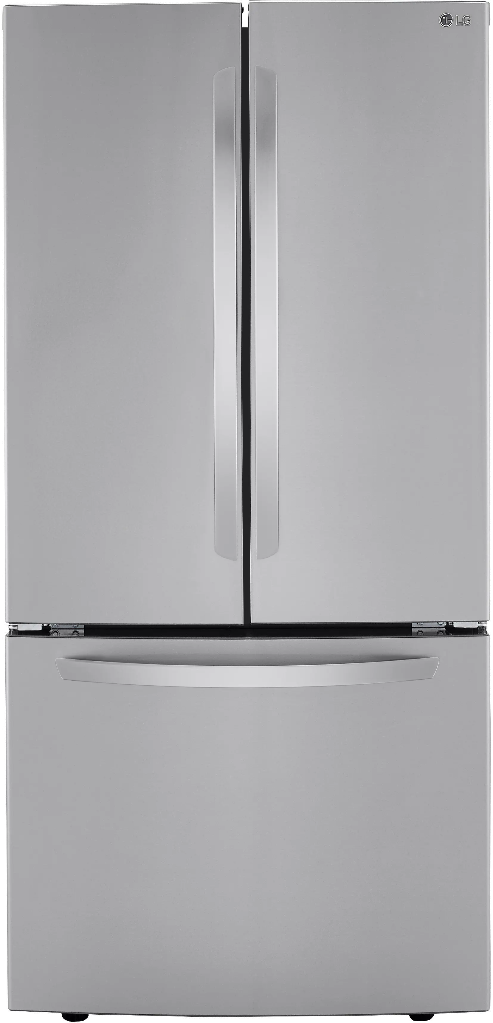 LRFCS25D3S LG 25.2 cu ft French Door Refrigerator - 33 W Stainless Steel-3