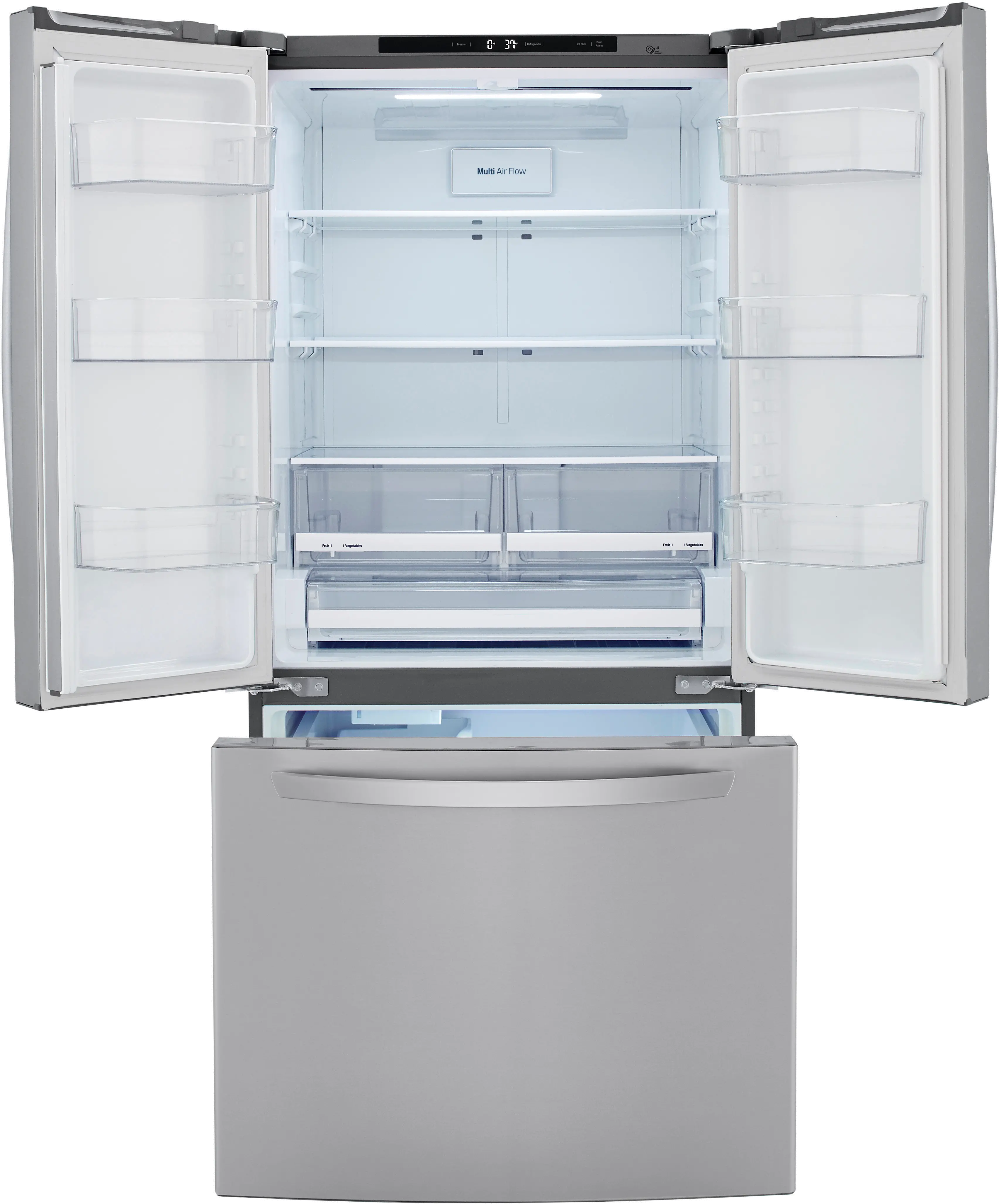 LRFCS25D3S LG 25.2 cu ft French Door Refrigerator - 33 W Stainless Steel-4