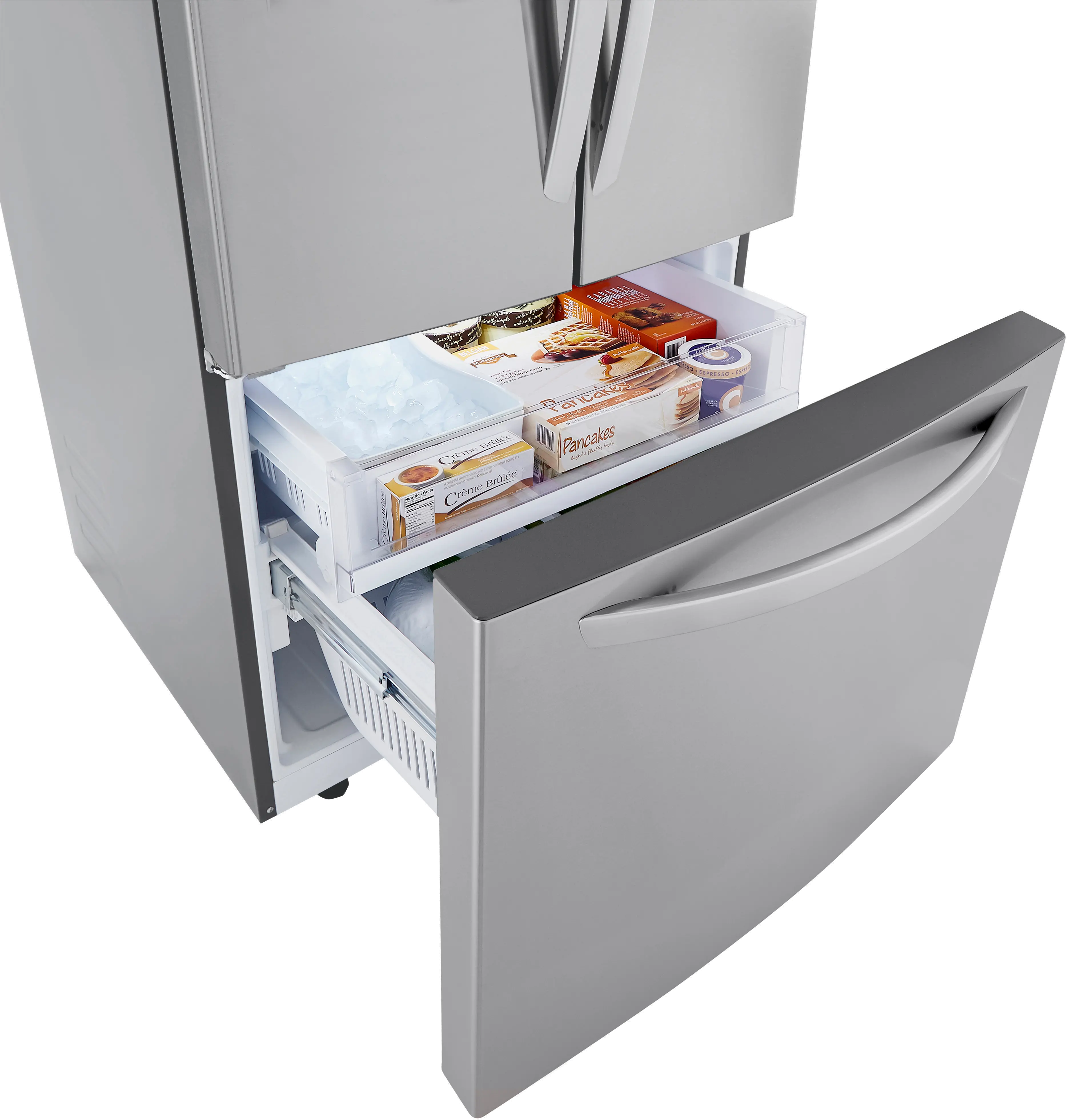 LRFCS25D3S LG 25.2 cu ft French Door Refrigerator - 33 W Stainless Steel-5