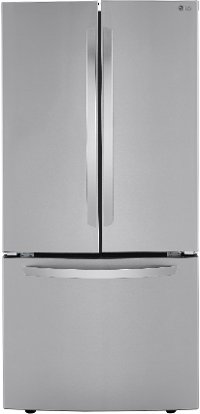 LRFCS25D3S LG 33 Inch French Door Refrigerator - 25 cu. ft. Fingerprint Resistant Stainless Steel-3