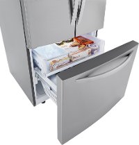 LRFCS25D3S LG 33 Inch French Door Refrigerator - 25 cu. ft. Fingerprint Resistant Stainless Steel-5