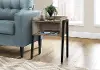 Contemporary Black and Taupe End Table - Mavis