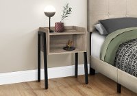 Contemporary Black and Taupe End Table - Mavis-2