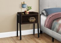 Contemporary Espresso and Black End Table - Mavis-2