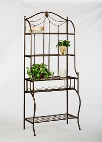 Black and Gold Bakers Rack - Camelot-1