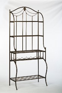 Black and Gold Bakers Rack - Camelot-2