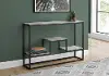 Contemporary Gray and Black Sofa Table - Luka