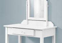 Contemporary White Vanity with Mirror-2