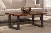 5674OTC Natural Wood with Metal Base Coffee Table - Emerson