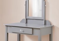 Contemporary Gray Vanity with Mirror-2