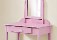 Contemporary Pink Vanity with Mirror-2