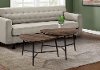 Black and Brown Mid-century Coffee Table Pair