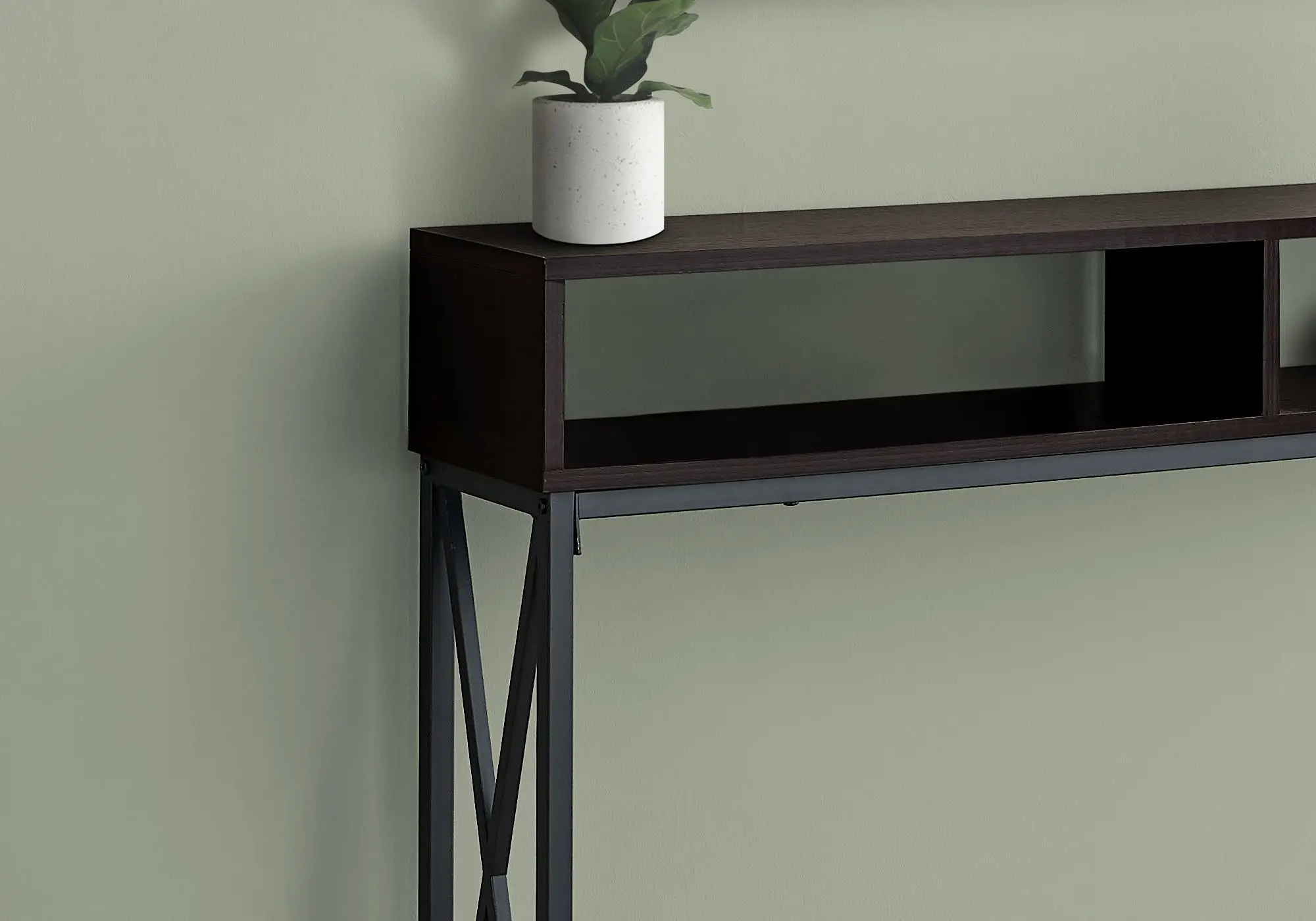 Espresso Sofa Table - Hawk-2