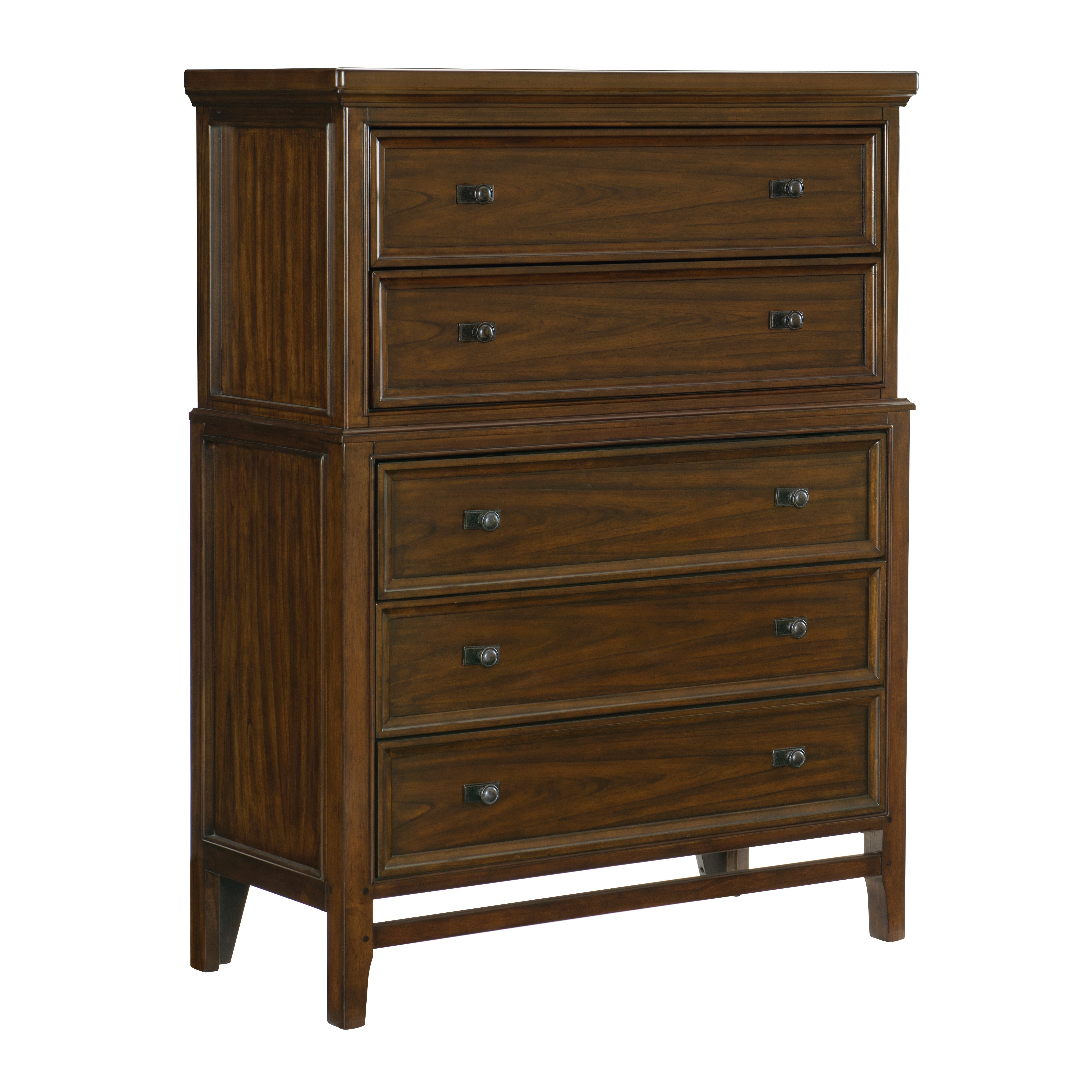 Traditional Brown Cherry Chest of Drawers - Frankie-1