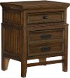 Traditional Brown Cherry Nightstand - Frankie