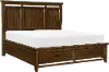 Clearance Frankie Brown Cherry Queen Storage Bed