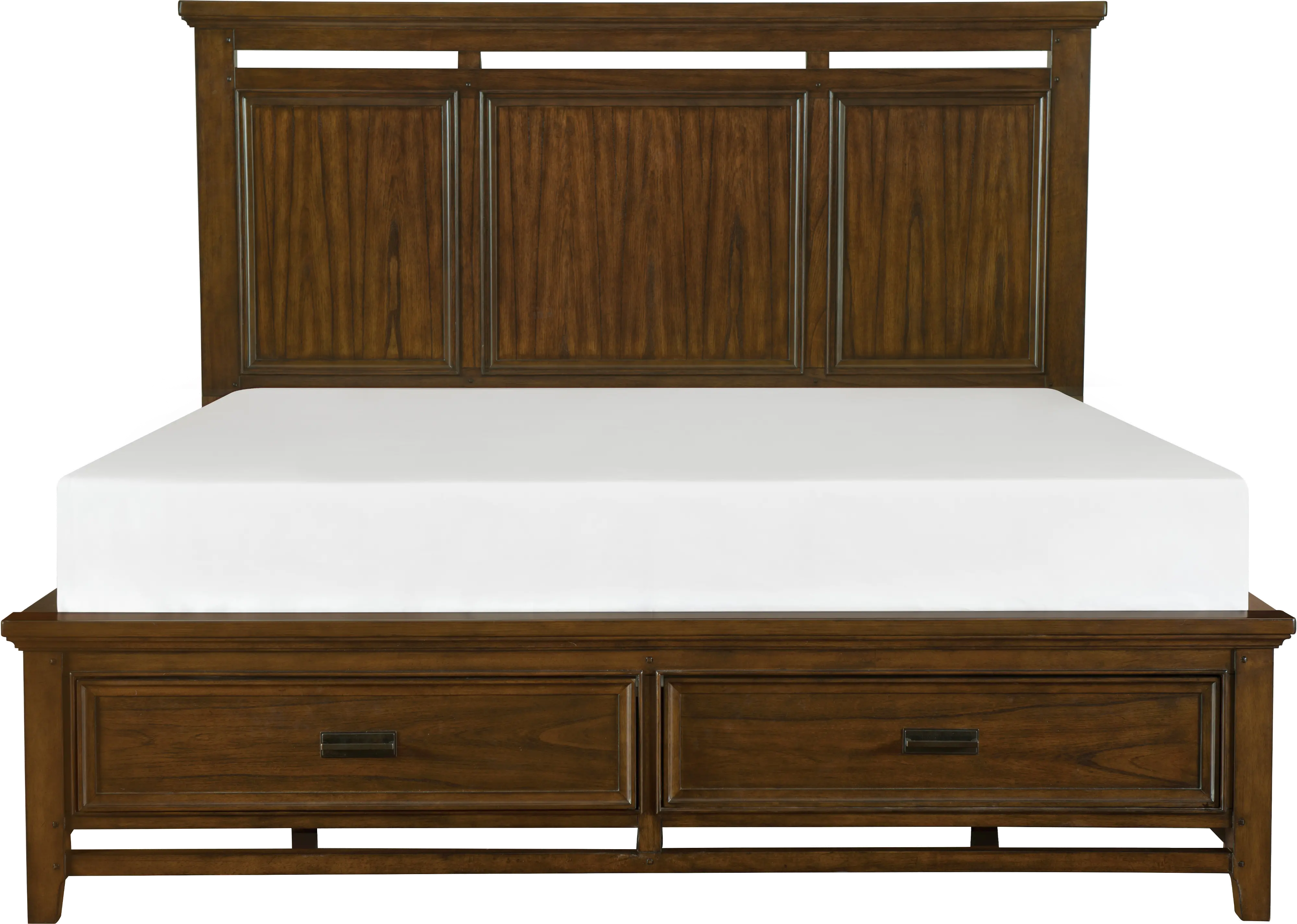 Frankie Brown Cherry Queen Storage Bed-2