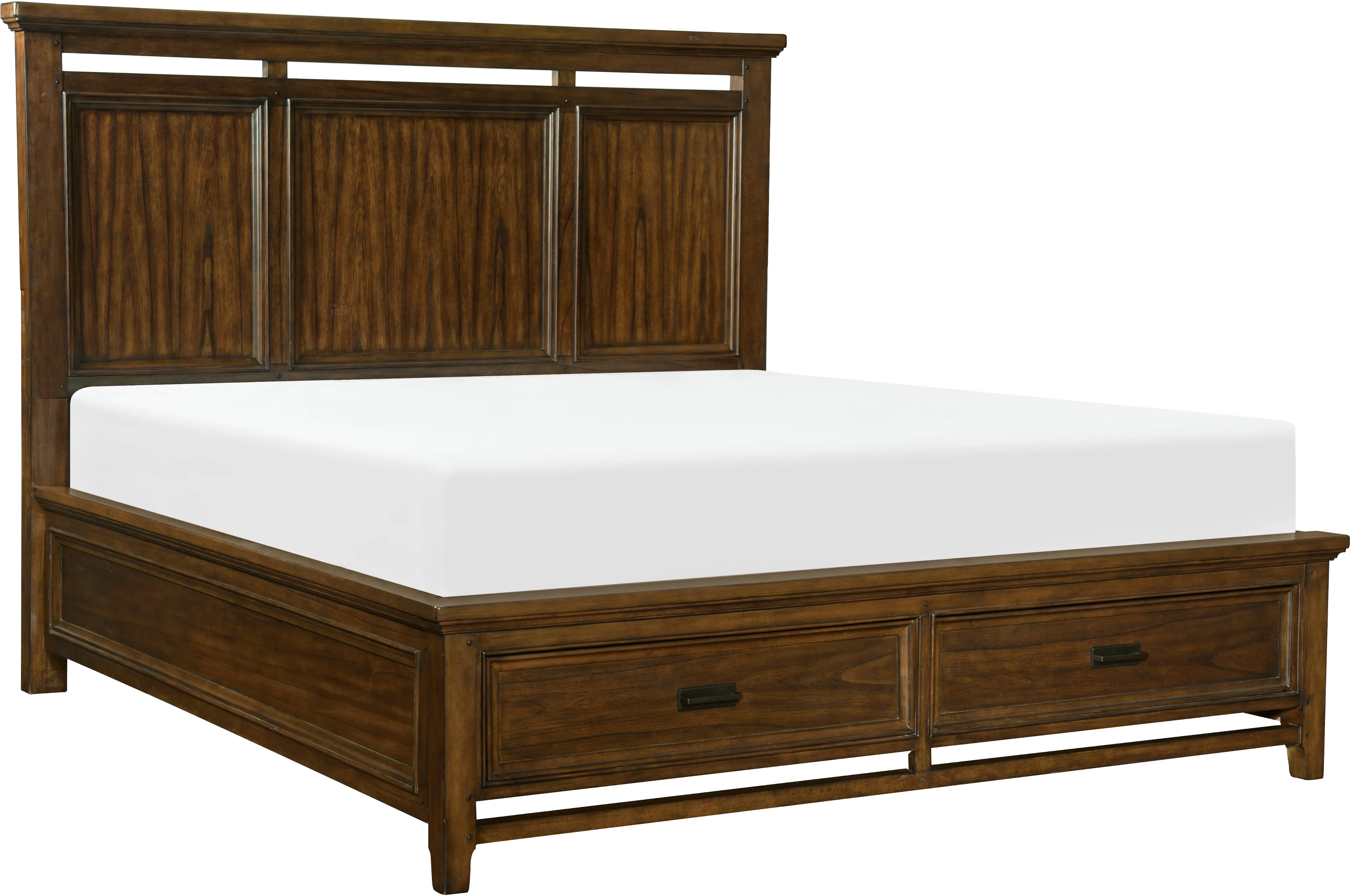 Frankie Brown Cherry King Storage Bed-1