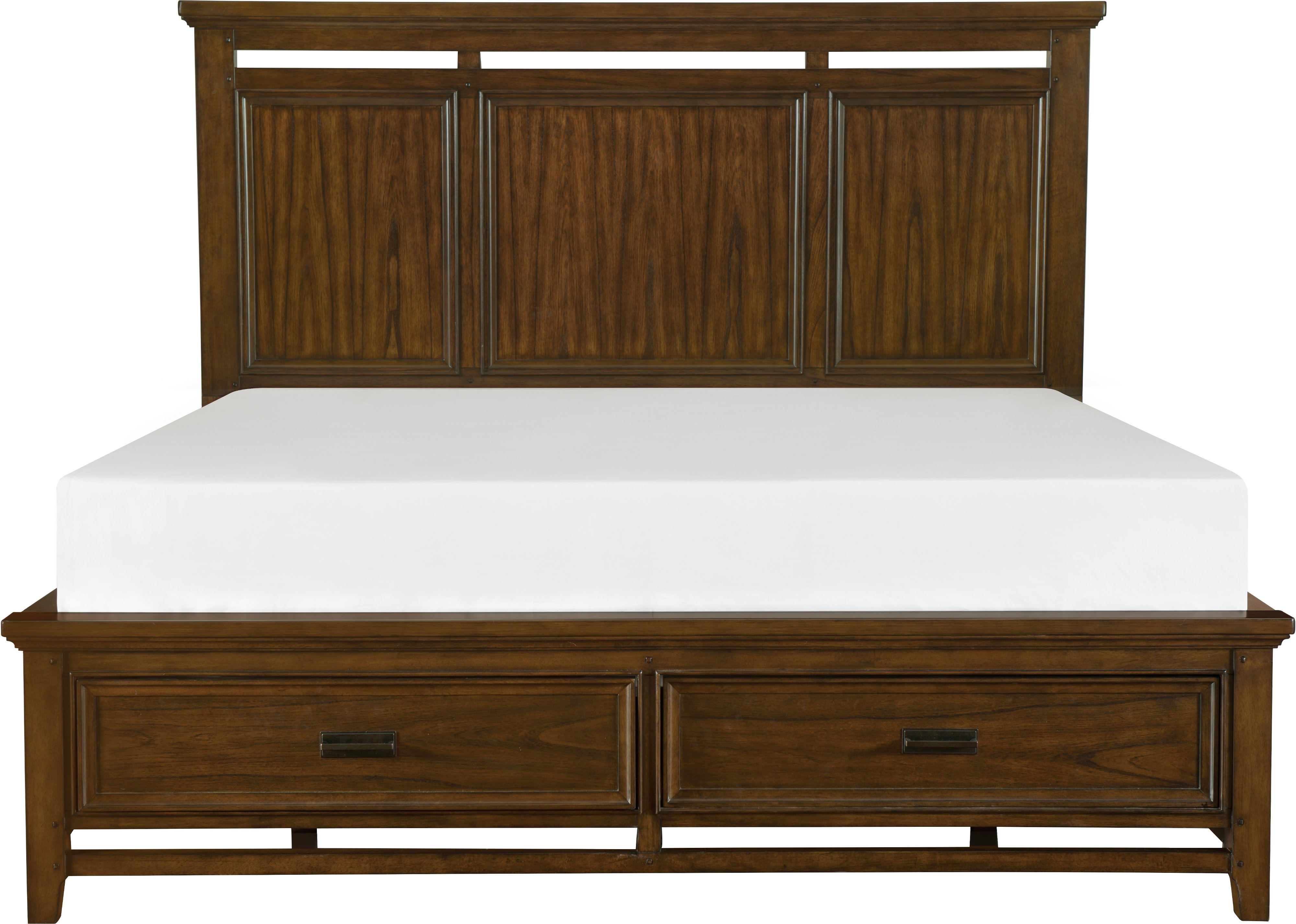 Traditional Brown Cherry King Storage Bed - Frankie-3