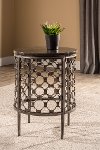 5752OTE Contemporary Charcoal Round End Table - Brescello