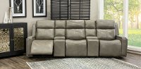 Slate Gray Leather-Match 5 Piece Power Home Theater Seating - Stratus-2