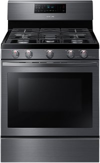 NX58T7511SG Samsung 30 Inch Gas Convection Range with Air Fry - 5.8 cu. ft., Black Stainless Steel