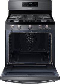 NX58T7511SG Samsung 30 Inch Gas Convection Range with Air Fry - 5.8 cu. ft., Black Stainless Steel-2