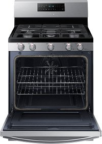 NX58T7511SS Samsung 30 Inch Gas Convection Range with Air Fry - 5.8 cu. ft., Fingerprint Resistant Stainless Steel-2
