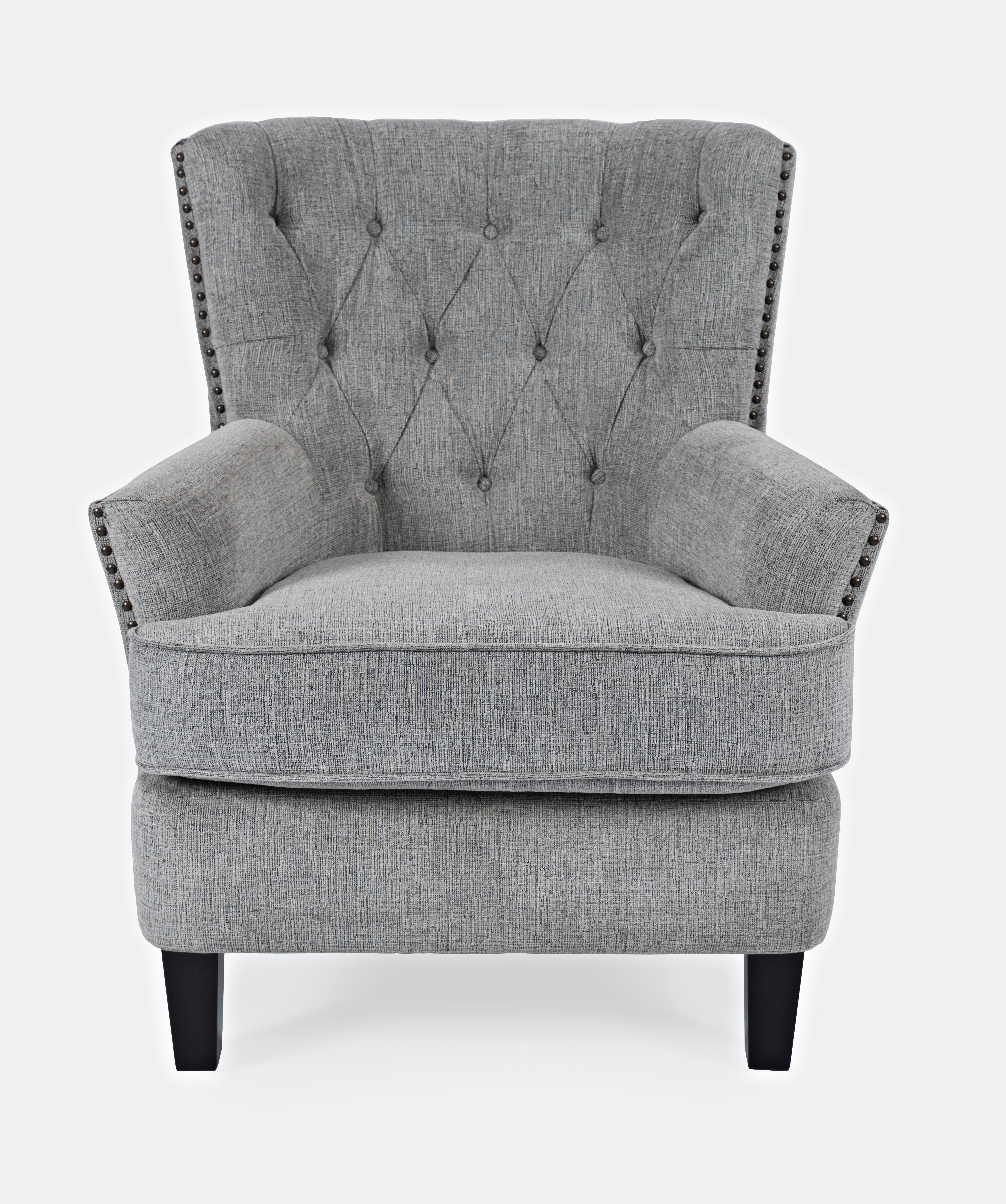 Contemporary Ash Gray Upholstered Accent Chair - Bryson-2