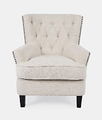 Contemporary Off White Oat Upholstered Accent Chair - Bryson-2