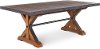 Tana Rustic Brown Trestle Dining Room Table