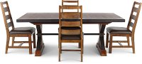 Tana Rustic Brown 5 Piece Dining Room Set