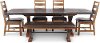 Rustic Brown 6 Piece Dining Room Set - Tana