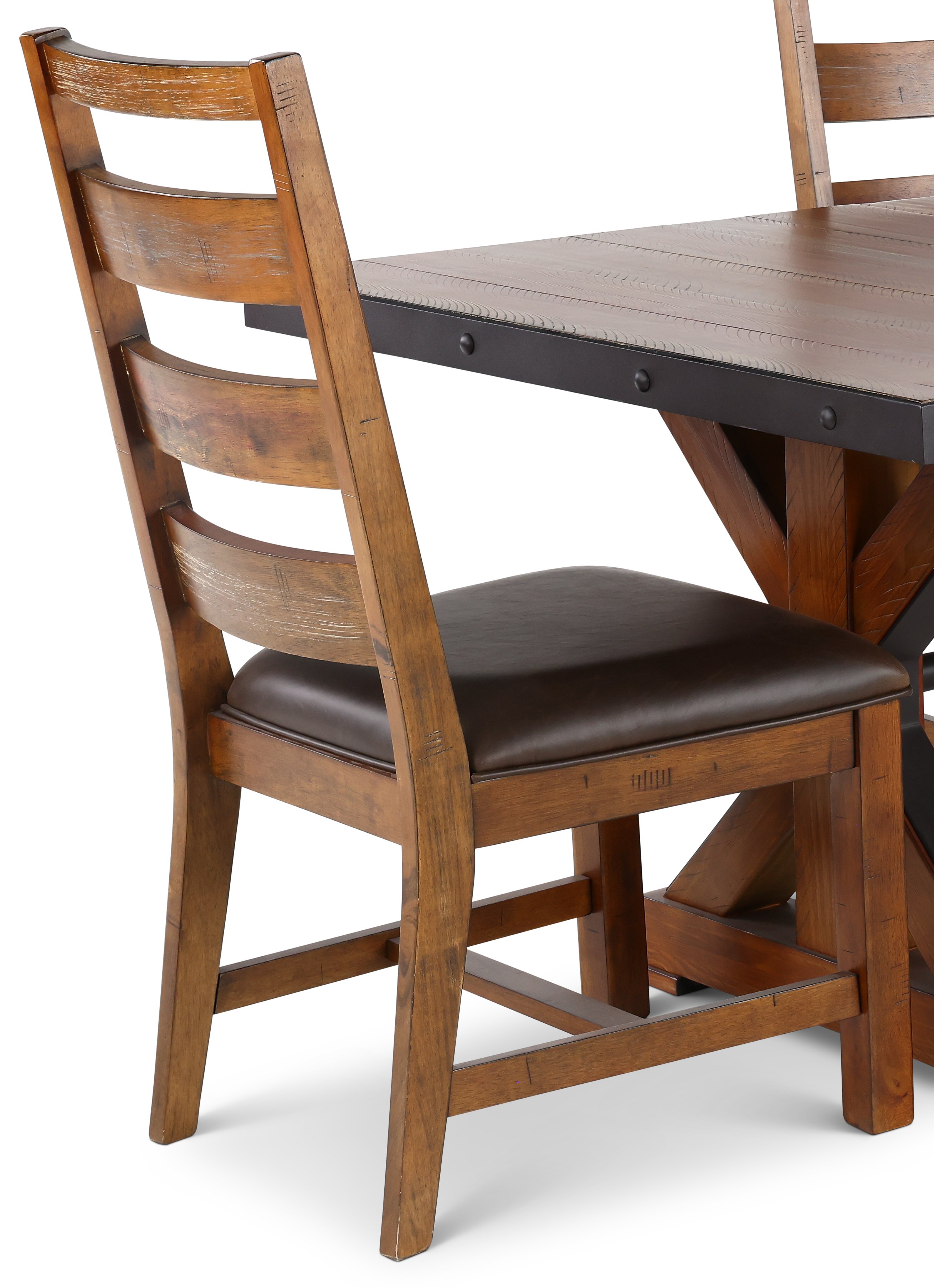 Rustic Brown 6 Piece Dining Room Set - Tana-4