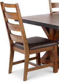 Rustic Brown 6 Piece Dining Room Set - Tana-4