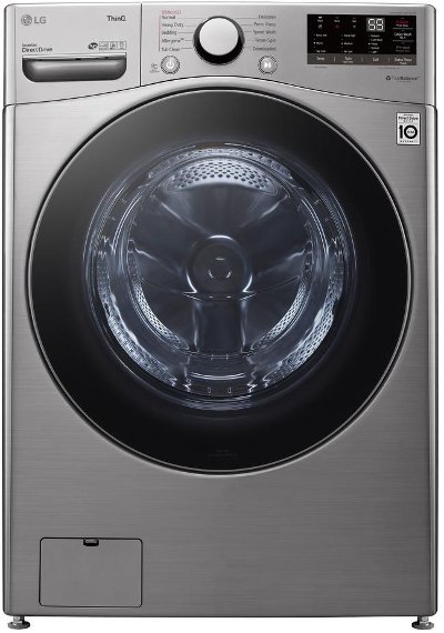 WM3600HVA LG Front Load Washer with TurboWash 360 Steam - 4.5 cu. ft. Graphite Steel