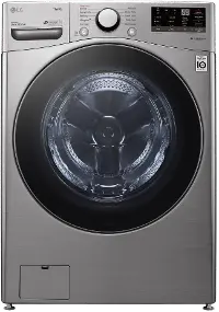 WM3600HVA LG WiFi Enabled Front Load Washer - 4.5 cu. ft. Graphite Steel