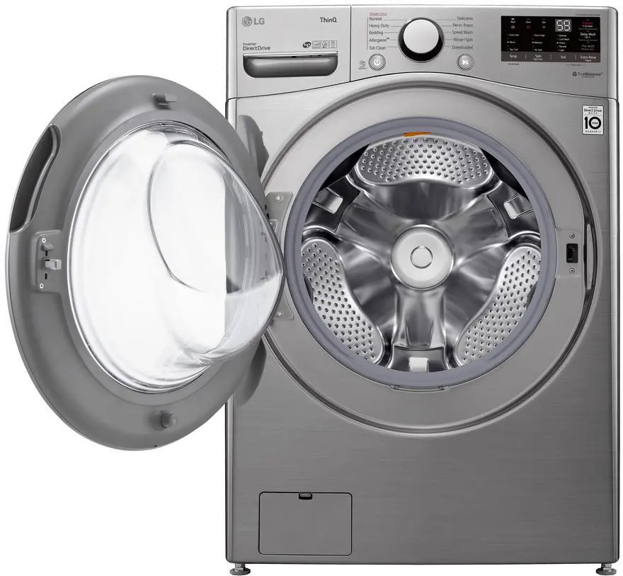 WM3600HVA LG WiFi Enabled Front Load Washer - 4.5 cu. ft. Graphite Steel-2
