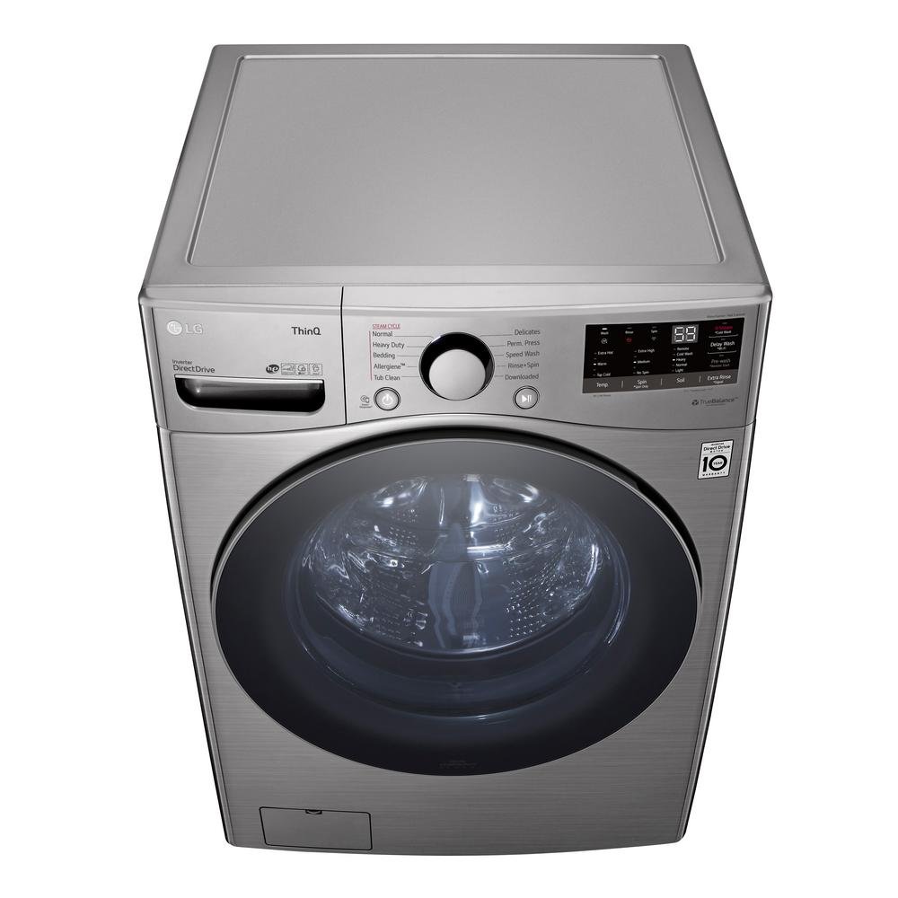 WM3600HVA LG WiFi Enabled Front Load Washer - 4.5 cu. ft. Graphite Steel-4