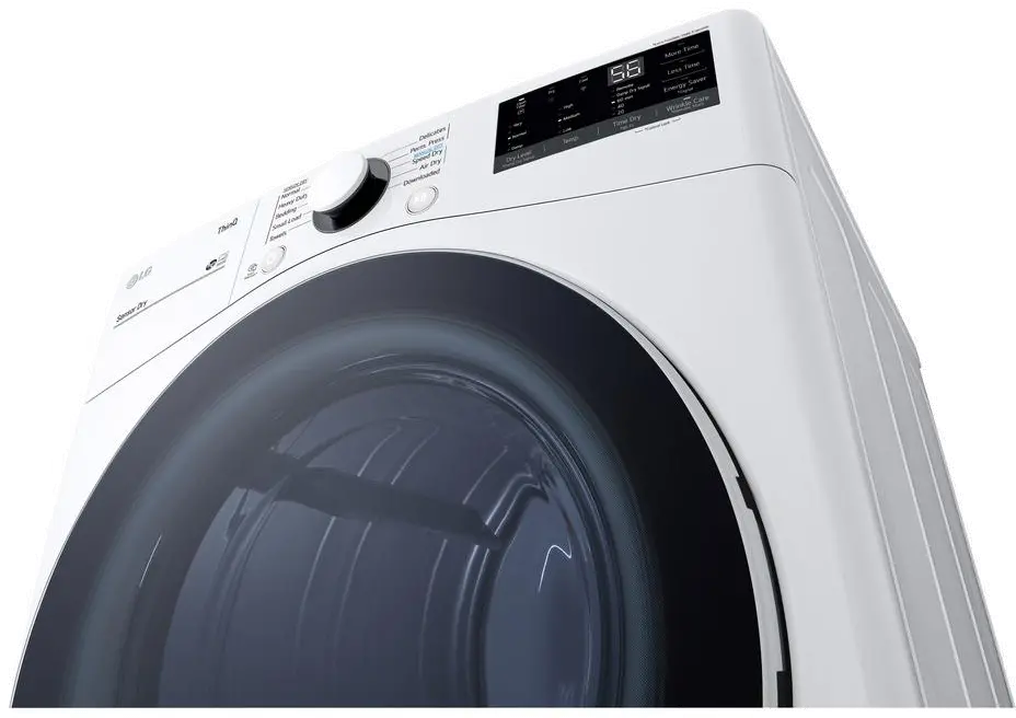 DLE3600W LG Ultra Large Capacity Smart Front Load Electric Dryer with Built-In Intelligence - 7.4 cu. ft. White-5