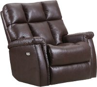 Walnut Brown Power Rocker Recliner - Badlands