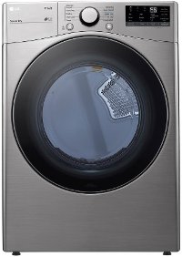 DLE3600V LG Ultra Large Capacity Smart Front Load Electric Dryer with Built-In Intelligence - 7.4 cu. ft. Graphite Steel
