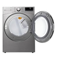 DLE3600V LG Ultra Large Capacity Smart Front Load Electric Dryer with Built-In Intelligence - 7.4 cu. ft. Graphite Steel-2