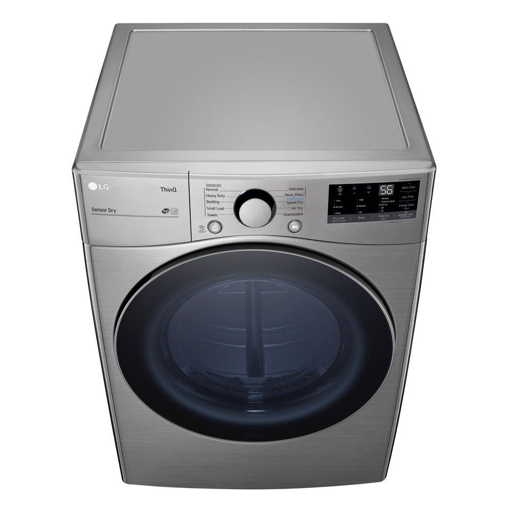DLE3600V LG Ultra Large Capacity Smart Front Load Electric Dryer with Built-In Intelligence - 7.4 cu. ft. Graphite Steel-4