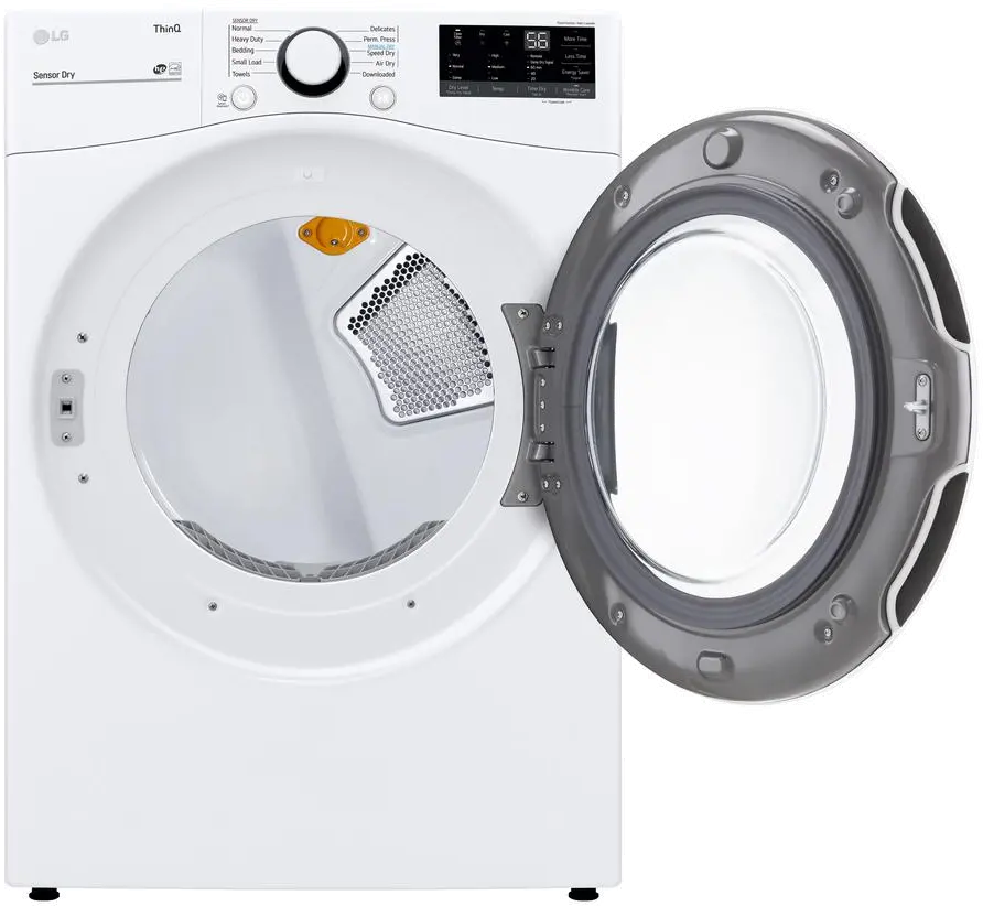 DLG3601W LG Ultra Large Capacity Smart Front Load Gas Dryer with Built-In Intelligence - 7.4 cu. ft. White-2