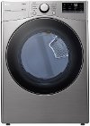 DLG3601V LG Ultra Large Capacity Smart Front Load Gas Dryer with Built-In Intelligence - 7.4 cu. ft. Graphite Steel