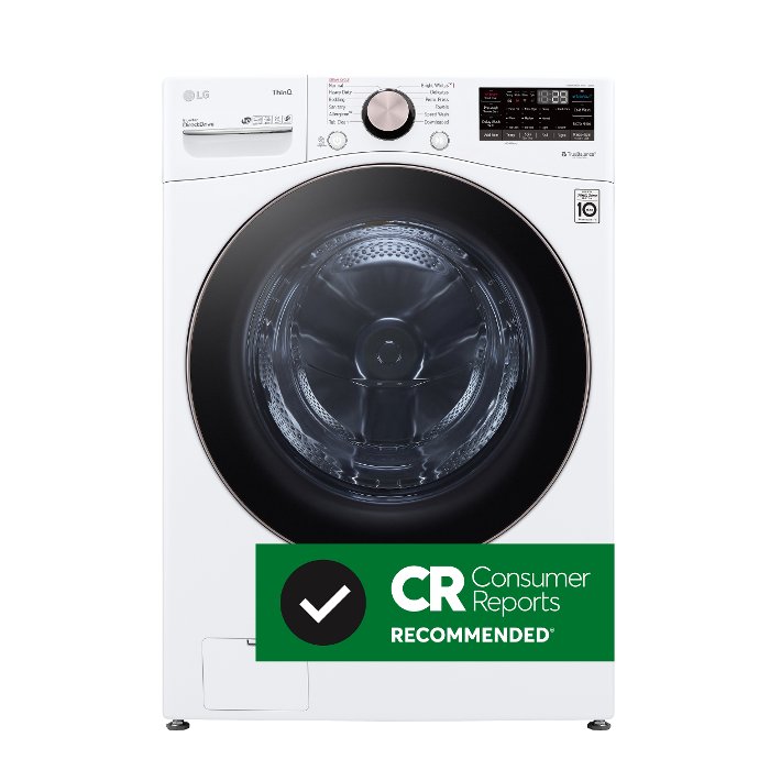 WM4000HWA LG Large Capacity Smart WiFi Front Load Washer with TurboWash 360° - 4.5 cu. ft. White